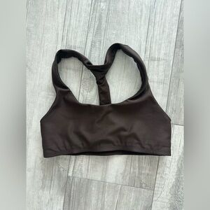 Alo Racerback Airlift Sports Bra Espresso Size S